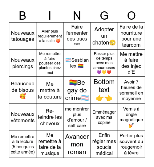 Bingo 2026 Bingo Card