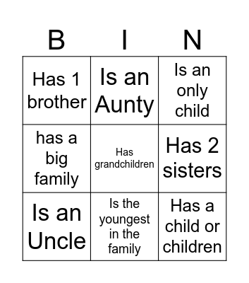 Find someone who... Bingo Card