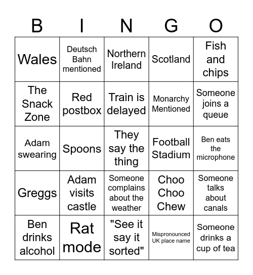 JetLag: Season 16 Bingo Card