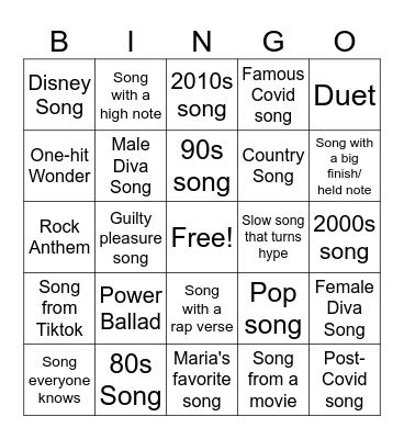 The Classic Set Bingo Card