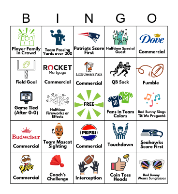 Highlight's Super Bowl LX Bingo Card