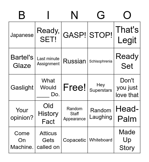 Polen Bingo Card