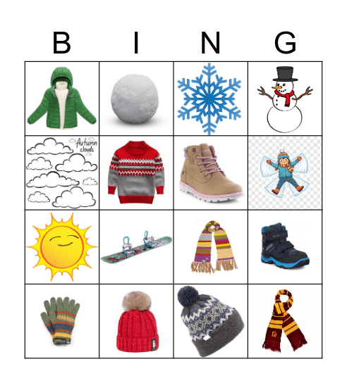 WINTER BINGO Card