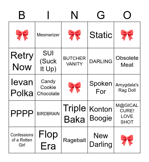Vocaloid songs YOU have listened to! Bingo Card