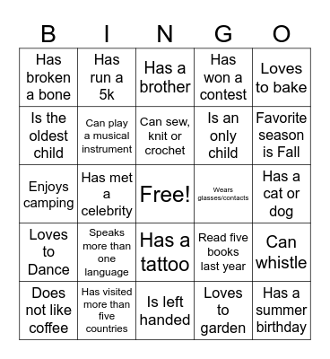 Koinonia Bingo! Bingo Card