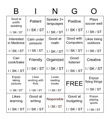 BINGO Card