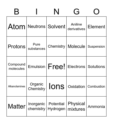 PT Hair Color Bingo Card