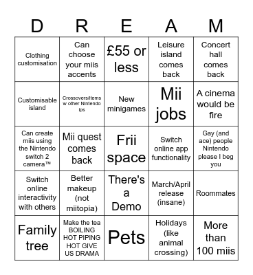 Living the Bingo Card