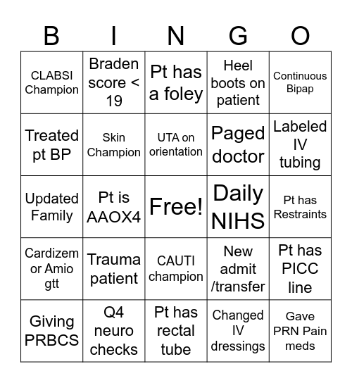 4 Tower Bingo Card