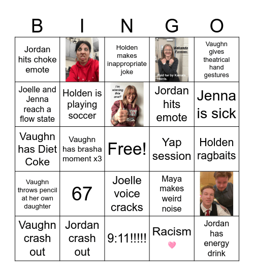 Asag bingo card Bingo Card