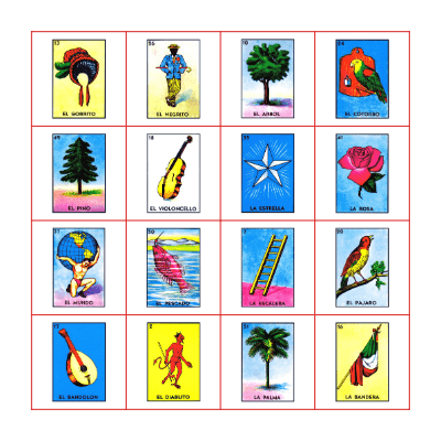Loteria de México Bingo Card