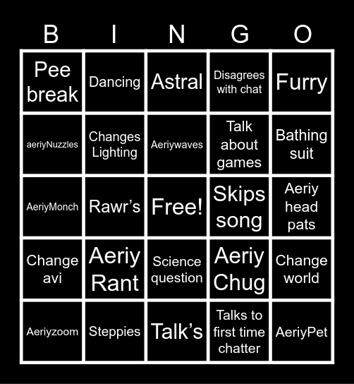 Nothing2C Card Bingo Card