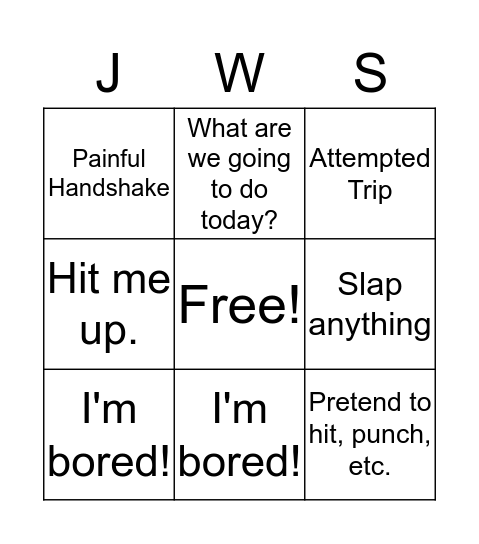 JW This Day... Bingo Card