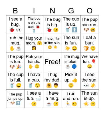 B2 L16 The sun is fun. ☀️ 😄 Bingo Card