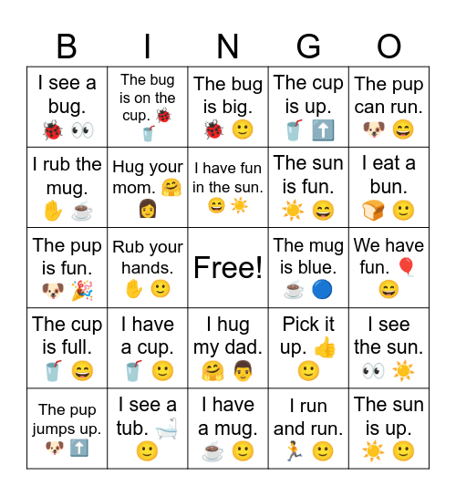 B2 L16 The sun is fun. ☀️ 😄 Bingo Card