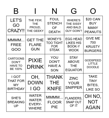 Boy-Scoutz 'n the Hood Bingo Card