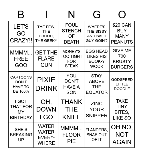 Boy-Scoutz 'n the Hood Bingo Card