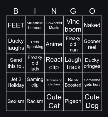 IG REELS BINGO Card