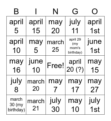 Tomodachii life release date bingo Card