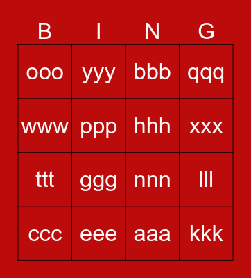 TEXT TV Bingo Card