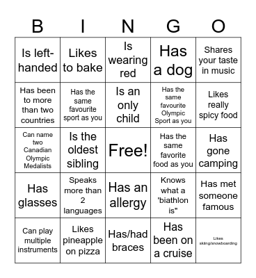 Icebreaker Bingo: Find Someone Who Bingo Card