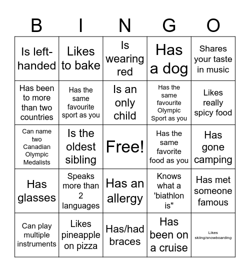 Icebreaker Bingo: Find Someone Who Bingo Card