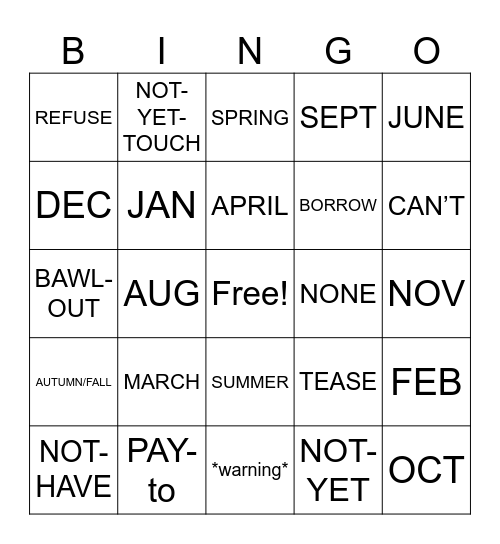 Unit 7 and 8 Key Vocabulary Bingo Card