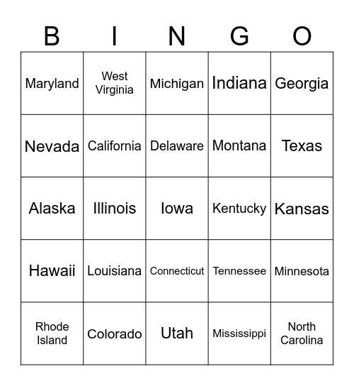 Weird Laws Bingo Card