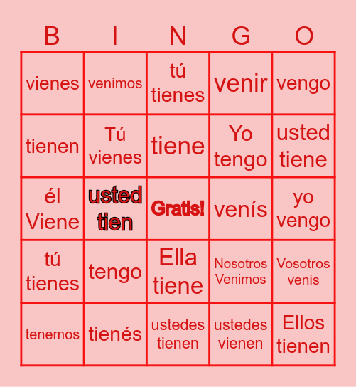 Bingo - Anna Bohach Bingo Card