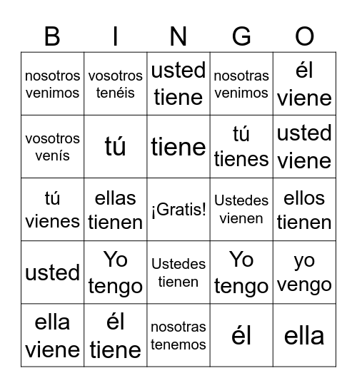 Thais Diaz Bingo Card