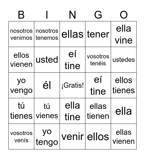 Holland - Bingo Card