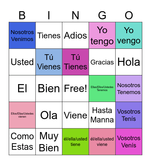 Caroline's Amazing bingo game Bingo Card