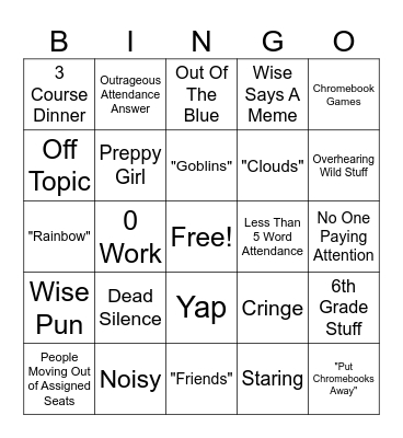 Social Studies Bingo Card