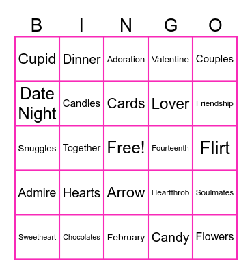 Hapy Valentine's Day! Bingo Card