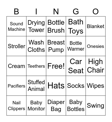 Baby Flores Bingo! Bingo Card