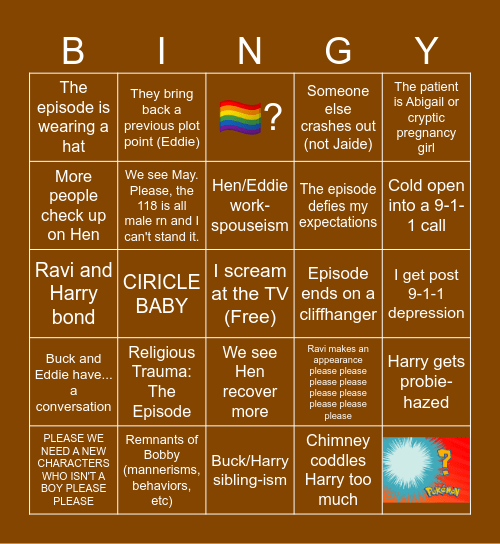 HANDLE WITH CARE Bingo Card