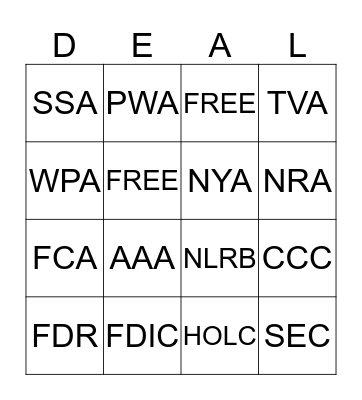 Alphabet Soup Bingo Card