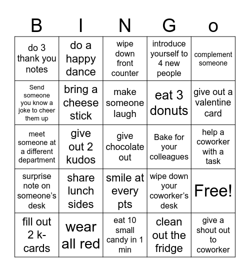 acts of kindness bingo Card