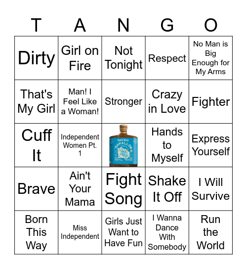 Lady's Night Bingo Card