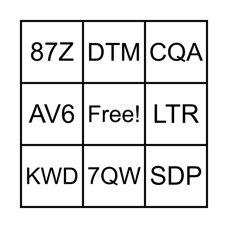 ELA Test Prep Bingo Card