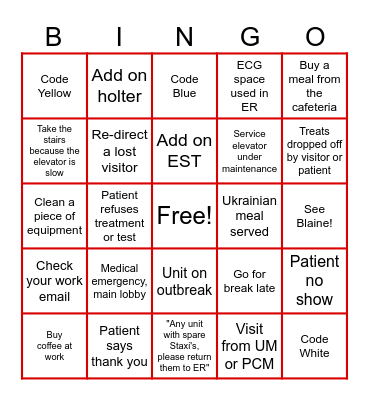Lub Dub Bingo Card