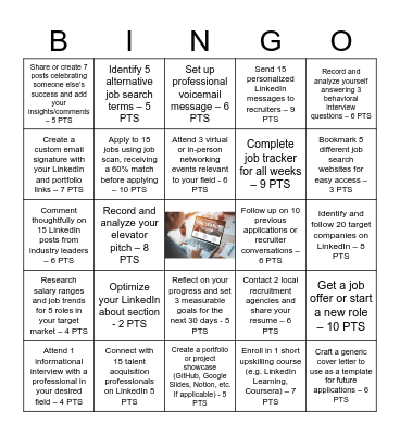 JOB-INGO Bingo Card