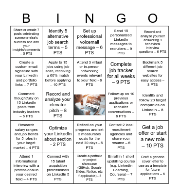 JOB-INGO Bingo Card