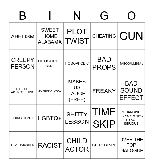 DHAR MANN KNOCKOFFS Bingo Card