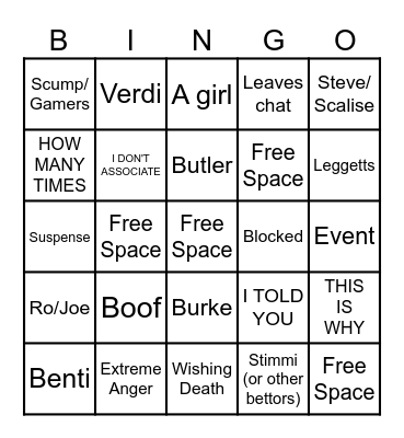 COPPOLA Bingo Card