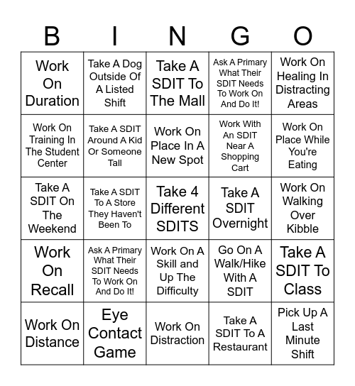 MSDC Secondary Bingo Cards Bingo Card