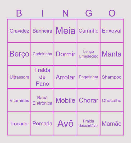 Chá da Vitória Bingo Card