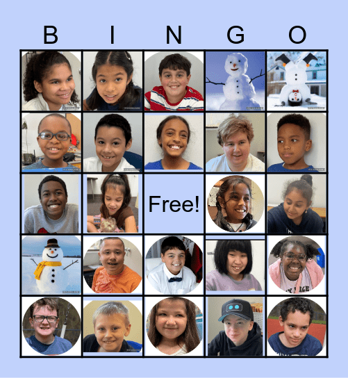 STUDENT BINGO FUN! Bingo Card