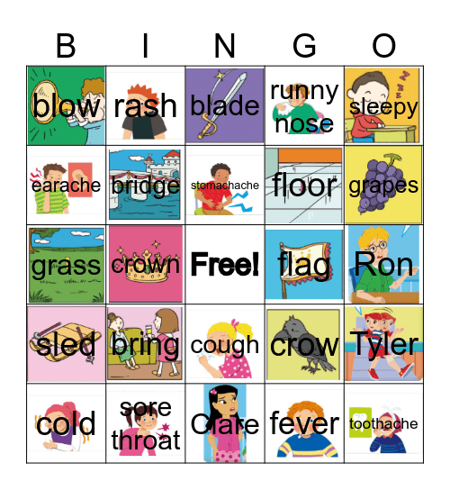 Smart Up! 4.1 Lessons 1 - 4 Bingo Card