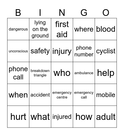unit 3 Bingo Card